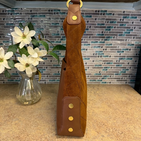 NWT Hammitt Tim Chocolate Diamond Suede purse - Picture 4 of 7